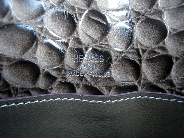 AAA Hermes Kelly 22 CM Python Leather Handbag Grey H008 On Sale - Click Image to Close